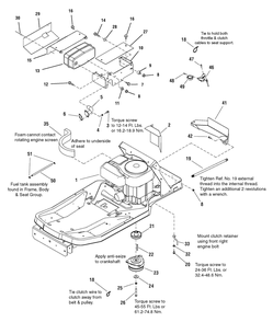 Engine Group - 21hp Briggs And Stratton (7501406_7500876) Diagram and Parts List for 107289860-7800513,ZTS6000 2009 Briggs and Stratton Lawn Tractor Accessories